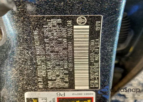 2013 Toyota Camry L z USA, uszkodzony, nr VIN 4T1BF1FK8DU239814